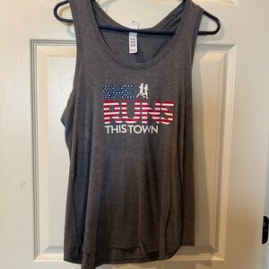 Gray 'She Runs This Town' Tank Top